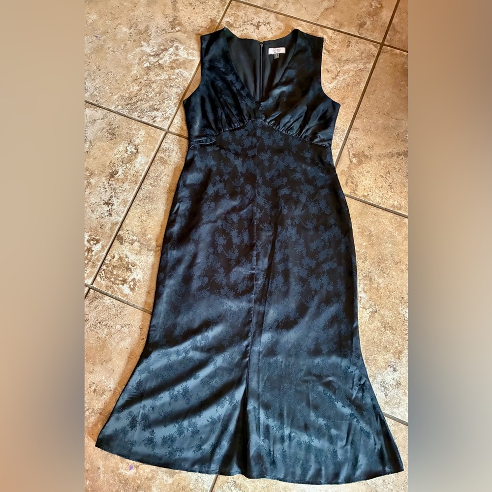 🖤 BCBG New York Black Jacquard Midi Dress – Size 8✨ - Picture 4 of 5
